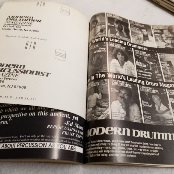 March 1987 Modern Drummer mag Graeme Edge, Win Neil Pearts Drums - Picture 6 of 8